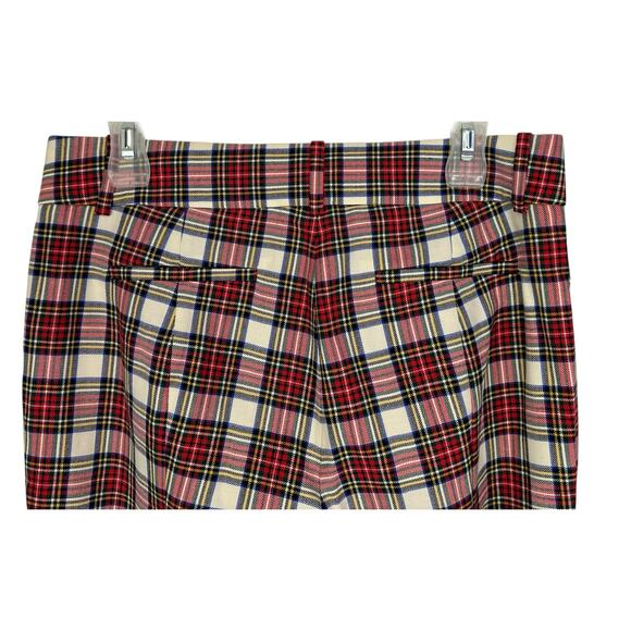 J. Crew Cameron Wool Pant in Snowy Stewart Tartan Plaid AT829 Size 6 - Picture 9 of 13
